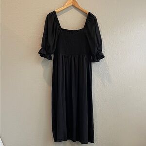 Gap Linen Blend Black Women's Dress